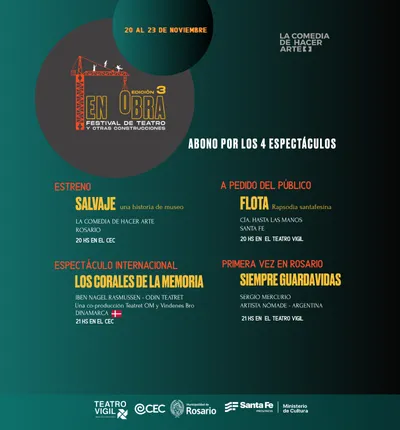 ABONO - EN OBRA FESTIVAL DE TEATRO Y OTRAS CONSTRUCCIONES. TERCERA EDICION.